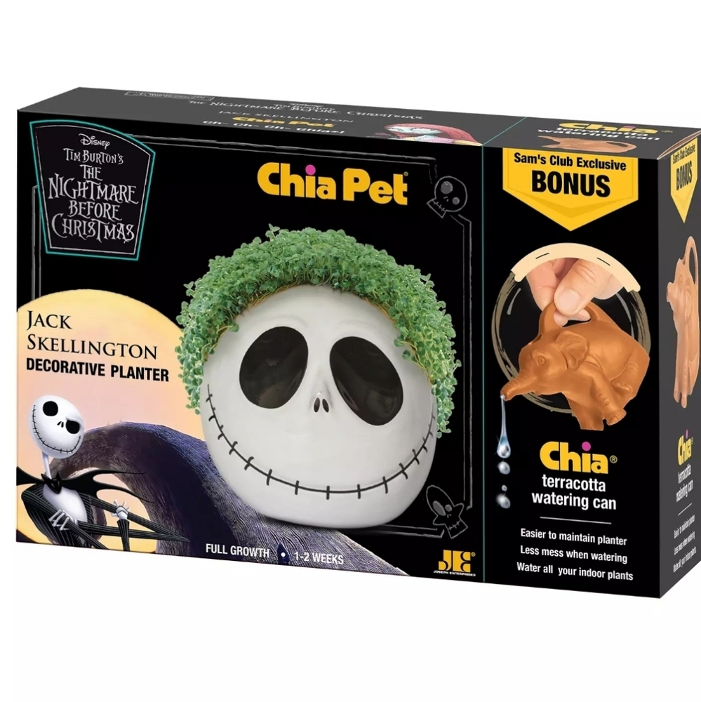 Jack Skellington Nightmare Before Christmas Chia Pet Planter NIB